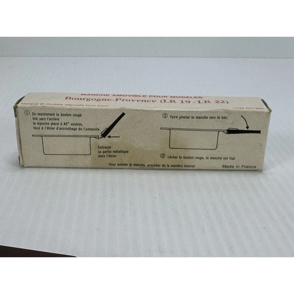 Bourgogne-Provence LR 19 LR 22 Removable Pan Handle Black Burgundy 007 584 NIB‎